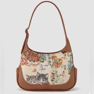 NWT Jaquard Cider Cat purse